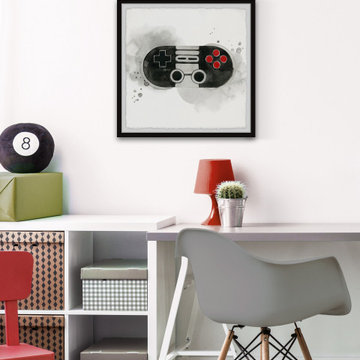 "Gamer IV" Framed Painting Print