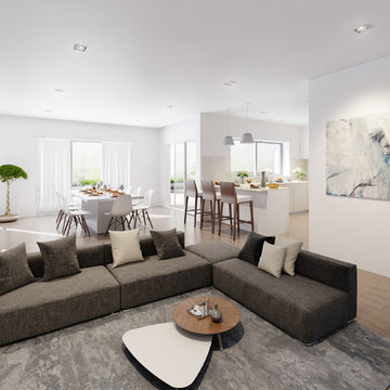 Minimal Interior Design Inspiration, Gorgeous 3D Living Room Ideas