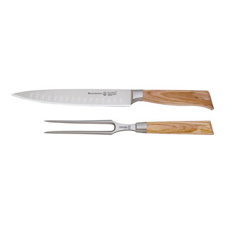 Messermeister Oliva Elite - 8 Kullenschliff Carving Knife