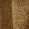 Siamese 2495 Black Tan Leopard Animal Print Fabric, Sample