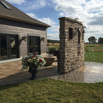 Exterior Tuscan Stone Wall