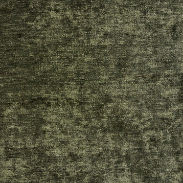 Dark Green Solid Woven Velvet Upholstery Fabric By The Yard