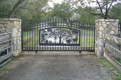 Gates with Metal Art