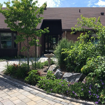 Retirement home pond & entrance