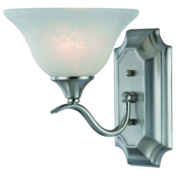 Hardware House Dover Collection Wall Sconce, Satin Nickel