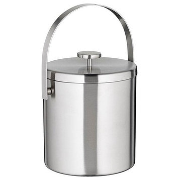 Black Tie 1.7 Qt. Brushed Stainless Ice Bucket