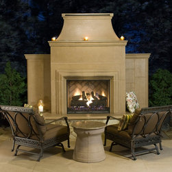 The Grand Cordova Outdoor Fireplace - Outdoor Fireplaces