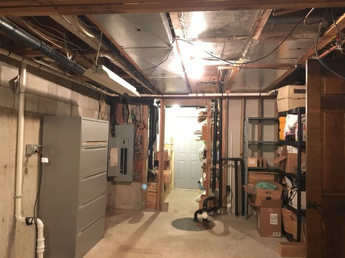 Basement Laundry Room Conversion What About The Ceiling Floor