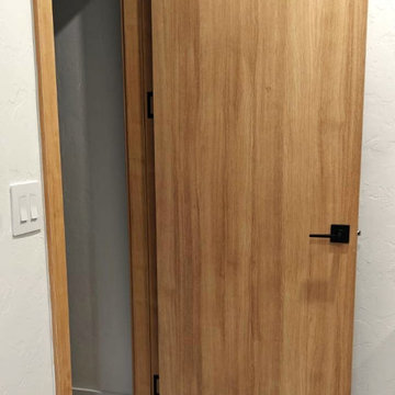 Custom Interior Door with Matching Frame in White Oak Finish – Tucson, AZ