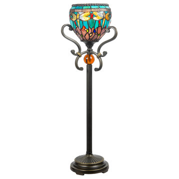 Dale Tiffany TB21016 Briar Dragonfly, 1 Light Buffet Lamp-29 In and 9