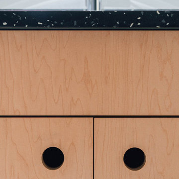 Plywood Slab Front Cabinets