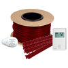 Floor Heating Kit Tempzone Cable System and Non Programmable Thermostat, 7.5 Sq.