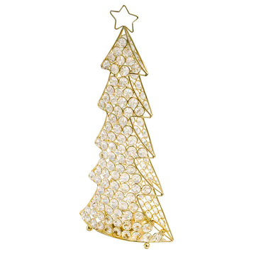 Modern Day Accents Modern Corteza Cristal Gold Christmas Tree 5711