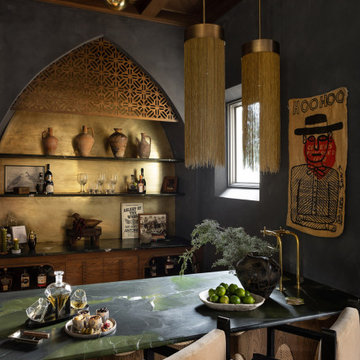 Southwestern Home Bar