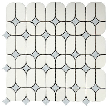 12.25" x 12.5" Marble Novelty Mosaic Wall & Floor Tile - Case (5 Sheets)