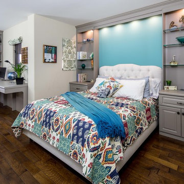 Super Matte Thermally Fused Laminate Bedroom with Desk