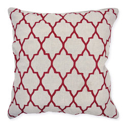 Jail Burgundy Decorative Pillows - Decorative Pillows