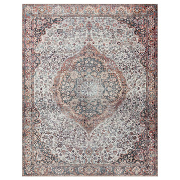 Durable Printed Wynter Area Rug by Loloi, Red/Multi, 2'-3" X 3'-9"