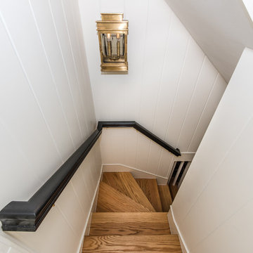 Bethesda, MD Rustic Transitional Basement Makeover