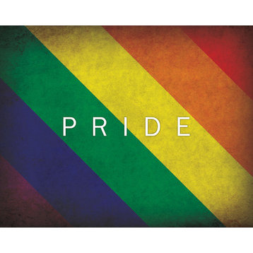 Pride Flag, 8 x 10 art print (rainbow pattern)