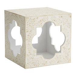 QUATREFOIL BONE SIDE TABLE - NEW - Products
