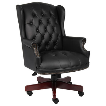 Boss Wingback Traditional Chair, Black