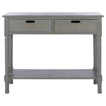 Gracyn 2 Drawer Console Distressed Gray