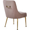 The Cue Dining Chair, Pink and Gold, Velvet (Set of 2)