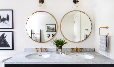 A Modern Bathroom with a Cool Rustic Vibe