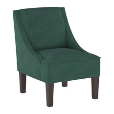 turquoise slipper chair