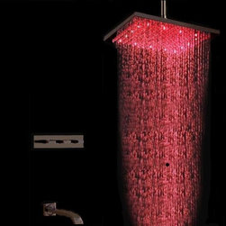 Tangier Oil Rubbed Bronze LED Shower Set - Showerheads And Body Sprays