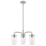 Z-Lite - Z-Lite 471-3BN Delaney - Five Light Bath Vanity - Complete the custom design of a chic master suite.Delaney Five Light B Brushed Nickel Clear *UL Approved: YES Energy Star Qualified: n/a ADA Certified: n/a  *Number of Lights: Lamp: 3-*Wattage:100w Medium Base bulb(s) *Bulb Included:No *Bulb Type:Medium Base *Finish Type:Brushed Nickel
