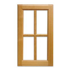 Revere with French Lites from CabinetNow.com shown in Alder - Kitchen Cabinetry