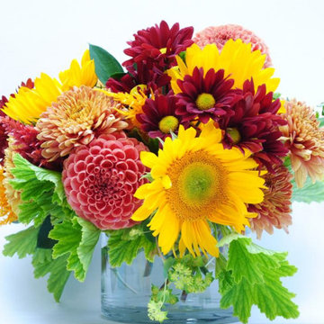 Slow Flowers September 2019 Inspiration: Sunflower & Rudbeckia Floral Designs