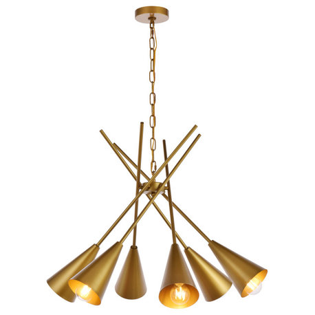 Carys 32" Pendant, Brass