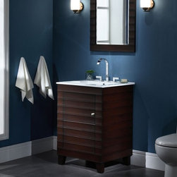Xylem Wave Dark Expresso Bathroom Vanity - Bathroom Vanities And Sink Consoles