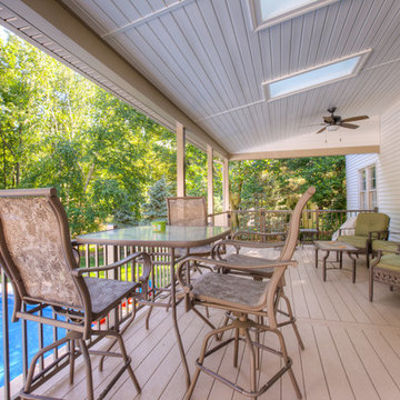 Lean-to Roof over AZEK Brownstone Deck