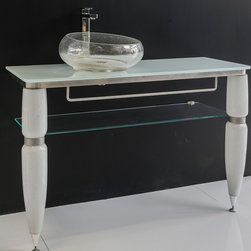 Luxury Italian Murano Glass Bathroom Console | 47 inch - Bathroom Vanities And Sink Consoles