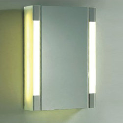 Fab Glass and Mirror LED Mirror Cabinet with 2 Adjustable Shelves and Double Sid - Products