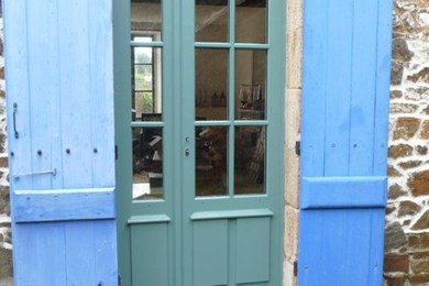 Projet rénovation : porte fenêtre tiercée bi coloration en bois