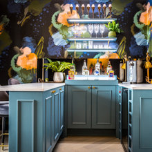 Room of the Week: Drama and Jewel Tones in a UK Bar & Media Room