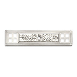 Cosmas - Cosmas 10552 Zinc Cabinet Knob Backplate, Satin Nickel, Set of 10 - Cabinet And Drawer Hardware