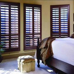 Master Bedroom Plantation Shutters - Interior Shutters