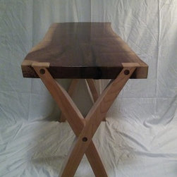 Live Edge Walnut Console Table - Console Tables