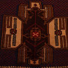 4' X 7' Oriental Rug,, Hand-Knotted 100% Wool Geometric Afghan Baluch Rug