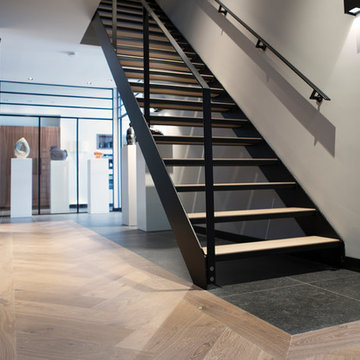 French Oak Wood Herringbone Floor Amsterdam