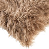 Belton Faux Fur Pillow, Tan, 18"x18"
