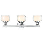 Innovations Lighting - Innovations 330-3W-PC-CLW 3-Light Bath Vanity Light, Polished Chrome - Innovations 330-3W-PC-CLW 3-Light Bath Vanity Light Polished Chrome. Collection: Cairo. Style: Contemporary, Transitional. Metal Finish: Polished Chrome. Metal Finish (Canopy/Backplate): Polished Chrome. Material: Cast Brass, Steel, Glass. Dimension(in): 7. 1(H) x 23. 5(W) x 6. 75(Ext). Bulb: (3)60W G9,Dimmable(Not Included). Maximum Wattage Per Socket: 60. Voltage: 120. Color Temperature (Kelvin): 2200. CRI: 99. Lumens: 450. Glass Shade Description: White Inner and Clear Outer Cairo Glass. Glass or Metal Shade Color: White and Clear. Shade Material: Glass. Glass Type: Frosted. Shade Shape: Bowl. Shade Dimension(in): 5. 4(W) x 3. 5(H). Backplate Dimension(in): 4. 7(Dia) x 1(Depth). ADA Compliant: No. California Proposition 65 Warning Required: Yes. UL and ETL Certification: Damp Location.