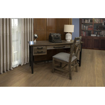 Crafters and Weavers Greenview Loft 5 Drawer Desk - Antiqued Brown