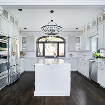 Contemporary Rustic Kitchen & Hearth Room Remodel in Leawood